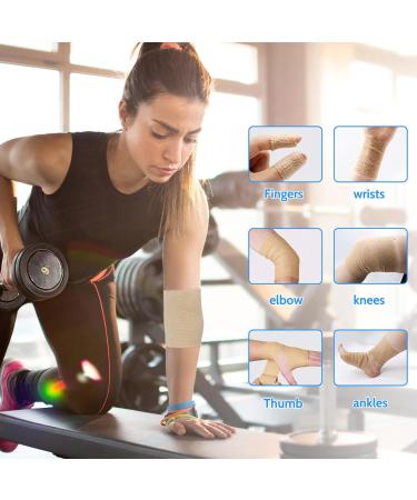 Gothicbride 12 Roll Self-Adhesive Bandage - 10cm x 4.5m Elastic Fleece Wrap - Ideal for Injury Support & Compression - Buy Online on GoSupps.com