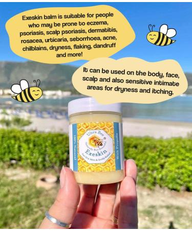100% Natural Exeskin Balm 200ml - Soothes Dry Sensitive Skin and Dry Itchy Scalp - Also Suitable for People Prone to Eczema Psoriasis Dermatitis Rosacea - Buy Online on GoSupps.com