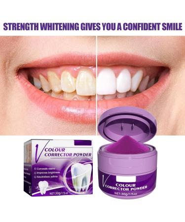 Dyceittdia 2PCs Tooth Whitening Powder Set - Bamboo Coal & V34 Whitening Powder for Stains Tartar Removal & Fresh Breath - 60g Total - Buy Online on GoSupps.com