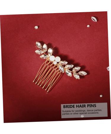 Ipetboom 1pc Rhinestone Disc Hair Comb Wedding Hair Combs for Women Pearl Hair Clip Vintage Bridal Hair Comb Crystal Hair Comb Hair Pin Hair Claw Alloy Rhinestones Headgear Bride - Buy Online on GoSupps.com