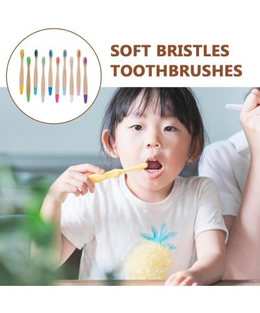 Lalafina 10th Travel Toothbrush | Eco-Friendly Bamboo Portable Soft Toothbrush for Women & Kids | Small Head Design for Easy Packing | Hand-Painted Spray Colors - Buy Online on GoSupps.com