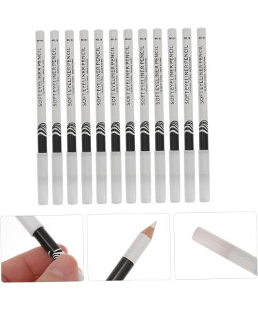 Healvian 48 Pcs Lying Silkworm Eyeliner Eyeliners Glitter Pencils Cosmetics Pencils Eyebrow Pen White Plastic - Buy Online on GoSupps.com