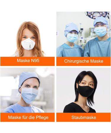 Feloyal Hearing Protection Mask Extensions - 10 Non-Slip Adjustable Buckles for Better Fit - Black (19 cm) | International Shipping - Buy Online on GoSupps.com