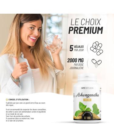 Ashwagandha racine - 400 mg - 180 g lules v g tales - Buy Online on GoSupps.com