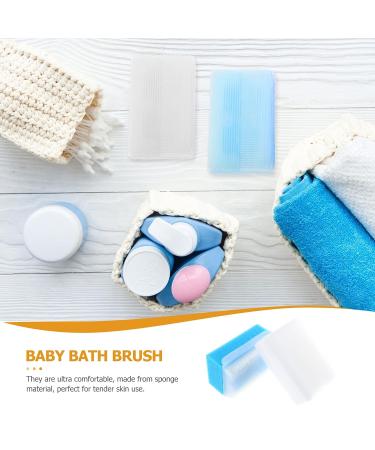 Healifty Bath Sponge 2pcs and Scrubbers - Body and Scalp Massage for Sensitive Skin - Train Mother, Kids, Father, and Newborns - Soft Bristles - Blue 8.5x4.5x2.8cm - Buy Online on GoSupps.com