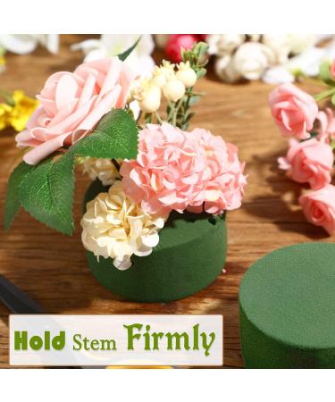4.3 Round Floral Foam Blocks for Flower Arrangements - Wet/Dry Green Plant Foam for Fresh Flowers - Buy Online on GoSupps.com