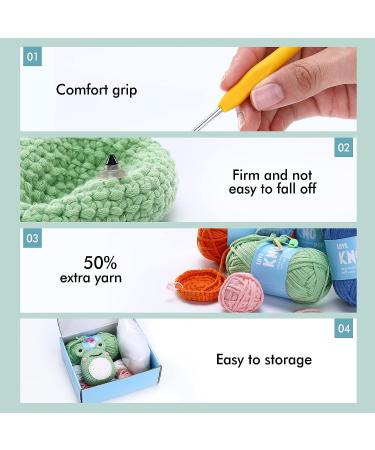 Loveknotpop Crochet Kit: Easy Crochet Animal Kit for All Ages | Soft Yarn & Step-by-Step Video | Cute Cow Design | Perfect Gift for Easter, Mother's Day, Christmas & Birthdays - Buy Online on GoSupps.com