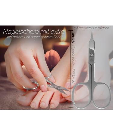 Extra Sharp Stainless Steel Nail Scissors - Rust-Free Manicure & Pedicure Tools for Men & Women - Buy Online on GoSupps.com