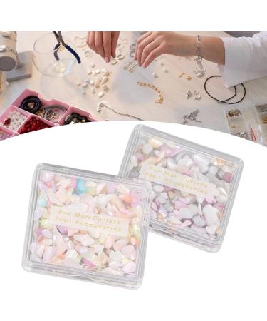 Seashell Slices Nail Art with Aurora Glitter Nail Decorations for UV Gel DIY - Buy Online on GoSupps.com