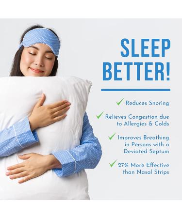 Nasilator Nasal Dilator: Anti-Snoring Aid for Improved Breathing and Sleep - Soft, Flexible, Lightweight & Reusable - Reduce Snoring with Comfortable Clip (Sizing) - Buy Online on GoSupps.com