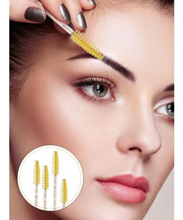 Buy Ebanku 40-Piece Yellow Diamond Empty Mascara Tube Set | Eyelash Brush & Makeup Tubes for Extensions - International Shipping Available - Buy Online on GoSupps.com