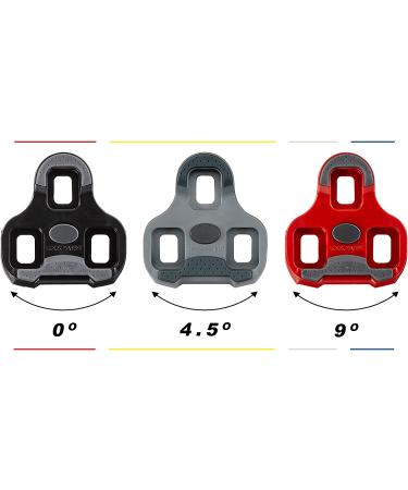 LOOK KEO Grip Cycling Cleats w/ Memory Positioner - Anti-Slip TPU Surface - Gray Color - 4.5 Angular Freedom - Buy Online on GoSupps.com
