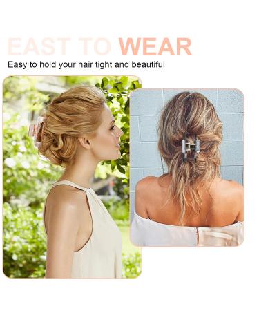 LYG Hair Claw Clips 6 Pack - Non-Slip Banana & Rectangular Hair Clips for Women & Girls - Buy Online on GoSupps.com