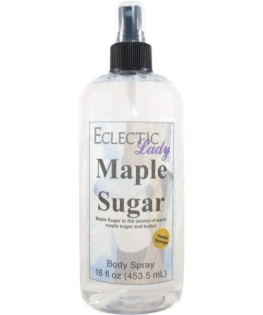 Maple Sugar Body Spray (Double Strength) 16 ounces Body Mist for Women with Clean Light & Gentle Fragrance Long Lasting Perfume with Comforting Scent for Men & Women Cologne with Soft Subtle 16 Fluid Ounces (Double Strength)