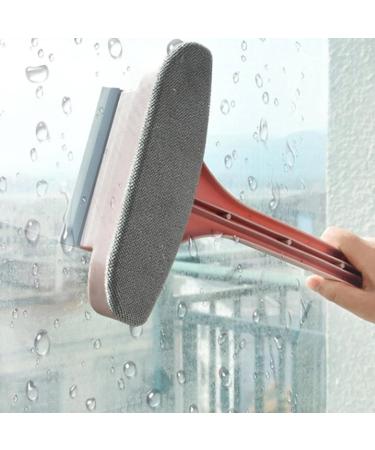 Generic Window Cleaner Brush - Window Glass Cleaning Brush | Reusable Glass Cleaner Tool Mesh Screen Cleaner Washing Equipment For Wardrobes Sofa Countertops Cabinets Screen Pink - Buy Online on GoSupps.com