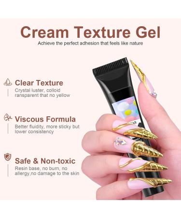 2 x 3D Gel Nail Art 3D Gel Nail Sculpture Transparent Gel for Nail Art Gel Molding DIY Nail Polish Gel Nail Polish DIY N - Buy Online on GoSupps.com