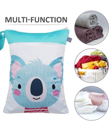 Seaur Wetbag Baby Kinder Waterproof Naspocket - Reusable Diaper Bag for Beach Pool Gym | 30x40cm - Buy Online on GoSupps.com