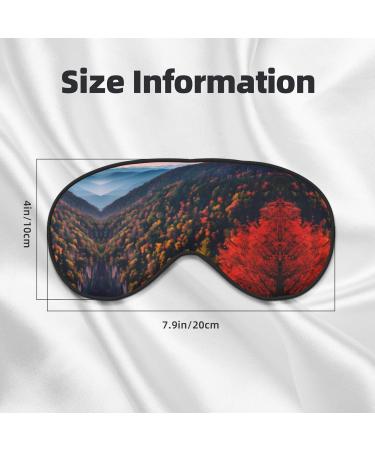 Smokey Mountain Cliff Print Unisex Eye Mask | Soft Comfortable Light-Blocking Sleep Mask for Travel & Relaxation - Buy Online on GoSupps.com