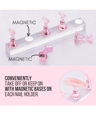 Makartt Magnetic Nail Stand for Press On Nails - Reusable Holder for Art Painting and Display, Perfect for DIY Beginners and Salon Use - Buy Online on GoSupps.com
