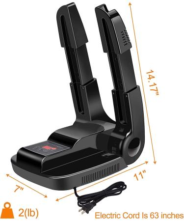 Manledio Portable Electric Shoes Boots Dryer & Warmer | Folding & Adjustable Drying Rack | BLO-Black - Buy Online on GoSupps.com