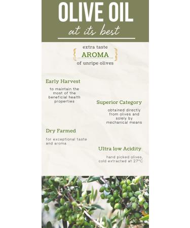 Aegle Early Harvest -Pure-Extra Virgin Olive Oil-Koroneiki-Cold Extraction- Single Domain -Imported from Messinia Greece- 500mL - Pewter - Buy Online on GoSupps.com