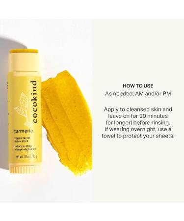 Cocokind Turmeric Mask Stick - Organic Spot Treatment for Dark Spots & Acne with Turmeric Tea Tree Oil & Ginger Root - Buy Online on GoSupps.com