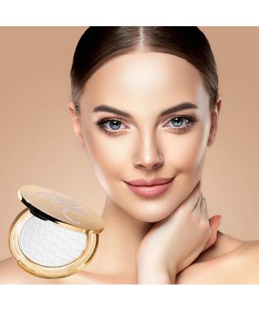 Setting Powder Makeup | Concealing Powder Makeup Powder Oil Free Long Lasting Setting Pressed Powder Makeup Waterproof & Sweatproof Concealer Finishing Powder Aezon Matte White - Buy Online on GoSupps.com