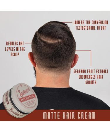 Suavecito Pomade Matte Hair Cream with DHT Blocker - Styling for Thinning Hair, Low Shine Light Hold for Hair Regrowth & Volume - Buy Online on GoSupps.com
