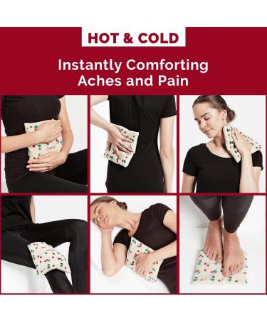 Cherrye Microwavable Heating Pillow - Cherry Pit Filled for Neck, Muscles, Joints - Hot & Cold Therapy for Pain Relief - Buy Online on GoSupps.com