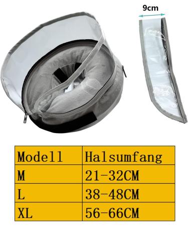 Inflatable Dog Collar for Recovery | Protective Collar for Dogs & Cats | Removable Layer & Leak Protection - Perfect for Long Snouts (M) - Buy Online on GoSupps.com