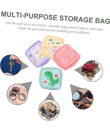 Lurrose 12 Pcs Mini Menstrual Bag Organizers - Portable Nylon Storage Pockets for Women | Zippered Napkin & Breastfeeding Insert | 13x12.7cm | Shop Internationally - Buy Online on GoSupps.com