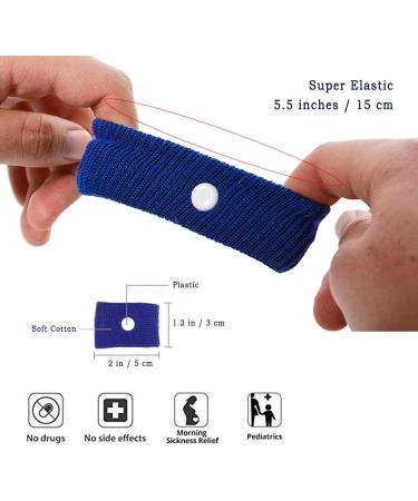 NEPAK 10 Pairs Travel Wristbands for Pregnancy Nausea Relief | Motion Sickness & Morning Sickness | Sea & Car Sickness Relief - Buy Online on GoSupps.com