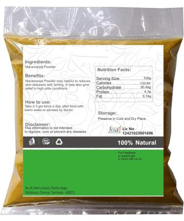 Maramanjal Powder/Daruhaldi (Berberis aristata) / Indian Barberry 101g (Pack of 101g x1) - Buy Online on GoSupps.com