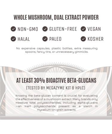 Hamilton's True Chaga | Organic Mushroom Extract Powder for Immune Support Skin and Hair Health | High Potency | 30% Beta Glucans | No Additives | GF Non-GMO Vegan (200g) 7.05 Ounce (Pack of 1) - Buy Online on GoSupps.com