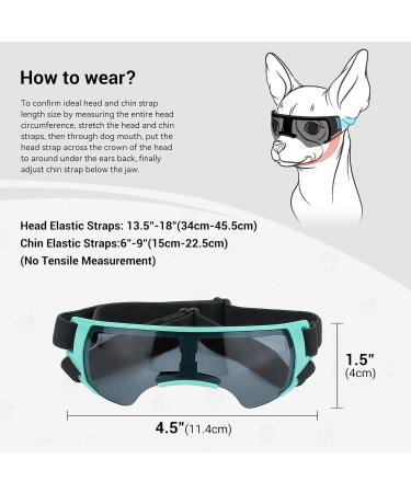 Enjoying Sunglasses for Small Dogs UV Protection Windproof Anti-Fog Dog Goggles Blue Pet Gear - Buy Online on GoSupps.com