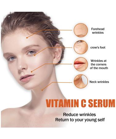 Vitamin C Face Serum with Collagen - Anti-Wrinkle Korean Moisturizer Essence for All Skin Types | Anti Aging & Acne Treatment - Buy Online on GoSupps.com