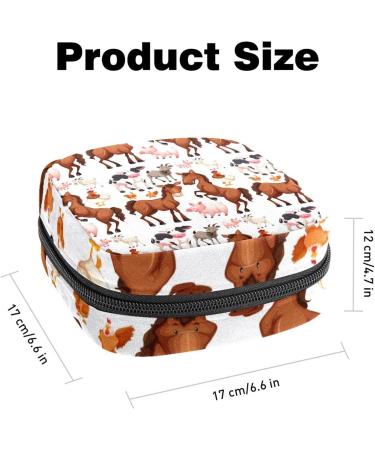 Womens Bonds Storage Pockets Stillpad Holder - Portable Horse Print Period Kit Bag for Girls & Women - Buy Online on GoSupps.com