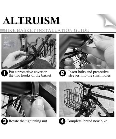 Metal Bike Basket for Adult Bikes - Front Handlebar & Rear - Foldable Pannier Carry Case - Buy Online on GoSupps.com