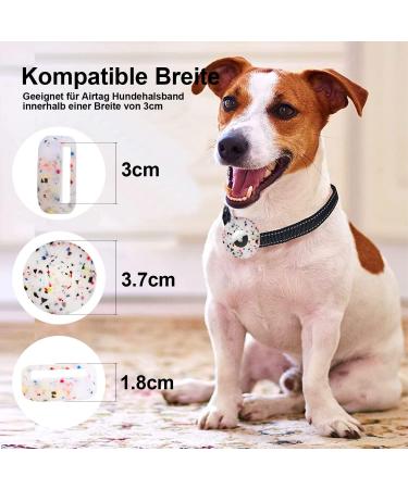Linteker Protective Cover for Apple Airtag - Durable GPS Finder Case for Dog & Cat Collars - Transparent Flower Design - Buy Online on GoSupps.com