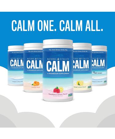 Natural Vitality CALM Anti-Stress Drink Mix - Orange Flavor - 8 oz - Buy Online on GoSupps.com