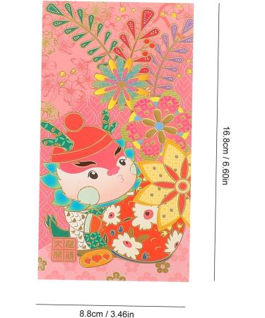 CAXUSD 24pcs Envelopes Cartoon Red Packet Hongbao Red Money Pocket Creative Red Packet Festival Red Envelope Chinese Red Envelope Red Pocket Red Packets Red Envelope Bag Paper Lucky As Shown 2 16.8X8.8CM - Buy Online on GoSupps.com