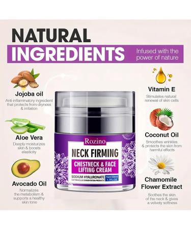 Collagen Face & Neck Tightening Cream | Neck Firming & Lifting Anti Wrinkle Moisturizer | Reduce Double Chin & Sagging Skin - Buy Online on GoSupps.com