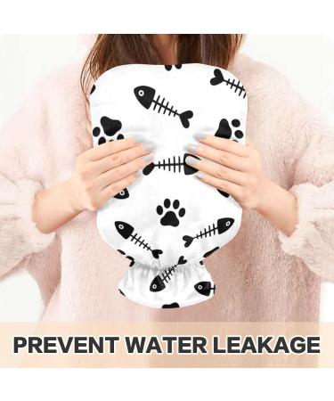 NAANLE Hot Water Bottle with Fishing Patch Motif - 1L for Bed & Heat Therapy | Transparent Bag Included - Buy Online on GoSupps.com