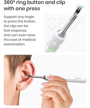 Premium Ear Wax Removal Kit with Camera - Bebird Ear Cleaner Tool 10MP Gimbaled Gyroscope & 12 Ear Spoons for Effective Ear Cleaning - Buy Online on GoSupps.com