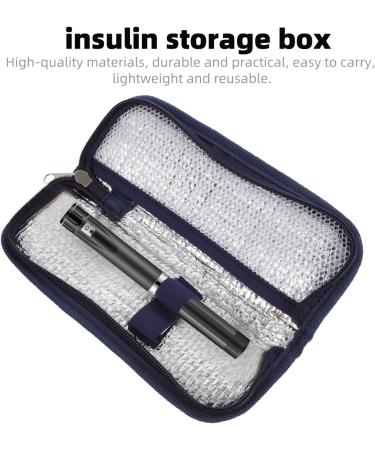 Healifty Insulin Cooler Case: Navy Insulated Cooling Bag for Insulin Refrigerator - 1Pc - Buy Online on GoSupps.com