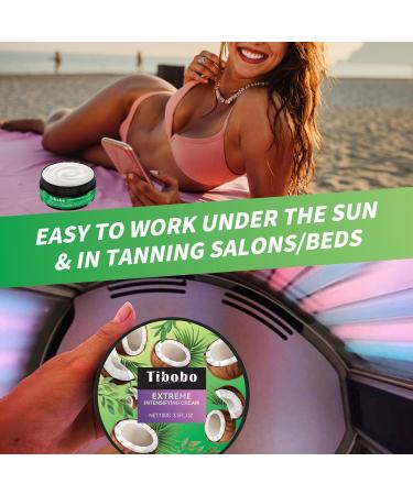 Tibobo Premium tanning cream 100 g for use in solarium and outdoors nourishing body tanning lotions with natural formula extremely intensive tanning cream coconut cream coconut - Buy Online on GoSupps.com