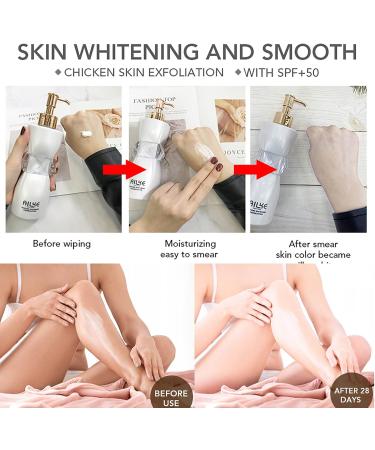 Fresh Palm Oil Glowing Body Lotion Improve Dryness Roughness & Darkness Skin with SPF 50+ Nicotinamide Arbutin Brightening Whitening Outdoor Moisturizing Sunscreen Body Cream 300ML - Buy Online on GoSupps.com