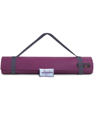Aurorae"Ultra Super Sized Extra Long 78" Extra Wide 26" and 1/4" Thick for Comfort and Safety. Non Slip Rosin and Carry Strap Included. Burgandy