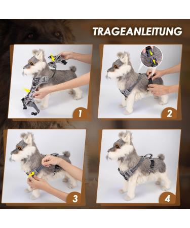 Buy Eyin Dog Harness for Large Dogs - Adjustable Breathable Reflective XL Camouflage Gray - Perfect for Daily Training - Buy Online on GoSupps.com