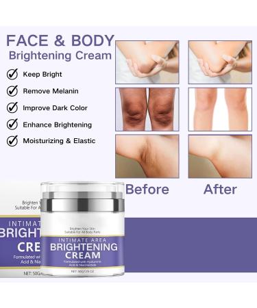 Skin Brightening Cream Intimate Area Cream Face Cream for Women Underarm Brightening Cream Effective for Armpit Knee Elbow Sensitive & Private Area Brighten Nourish Repair & Restore Skin - Buy Online on GoSupps.com